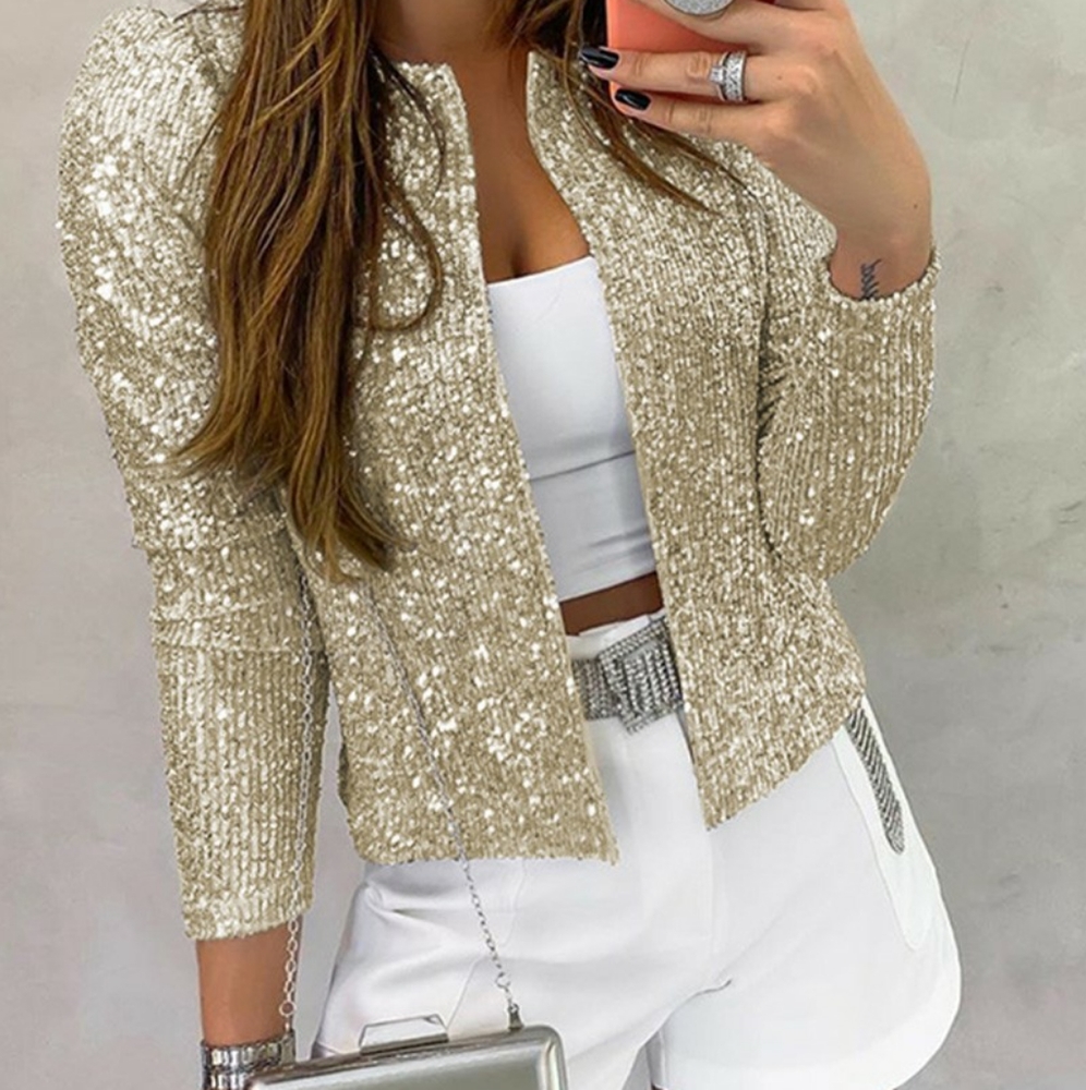 Sequin coat